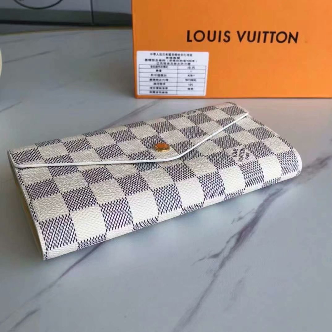 LV Damier Azur Envelope Wallet - Image 8
