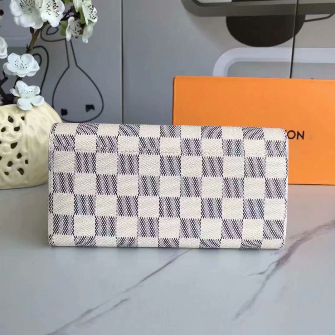 LV Damier Azur Envelope Wallet - Image 9