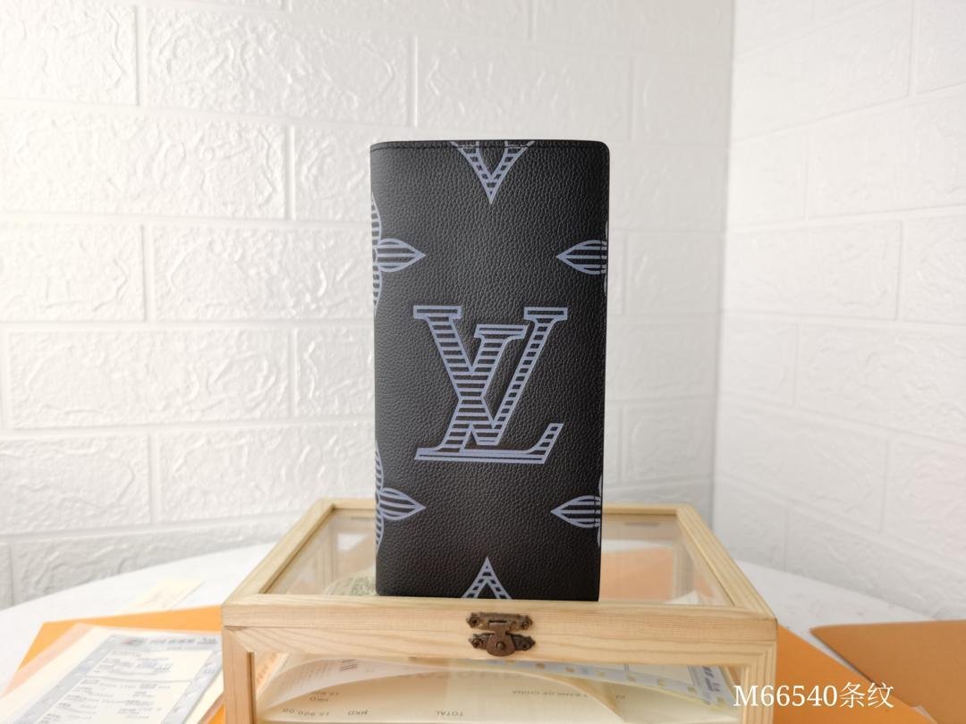 Louis Vuitton Brazza Wallet Taurillon Shadow For Men, Men's Wallet 7.5in/19cm LV - TEMAFES