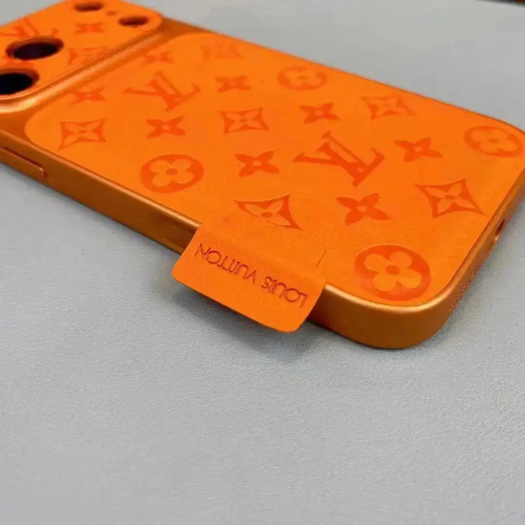 LV Orange Embossed Monogram Wallet Case - Image 5