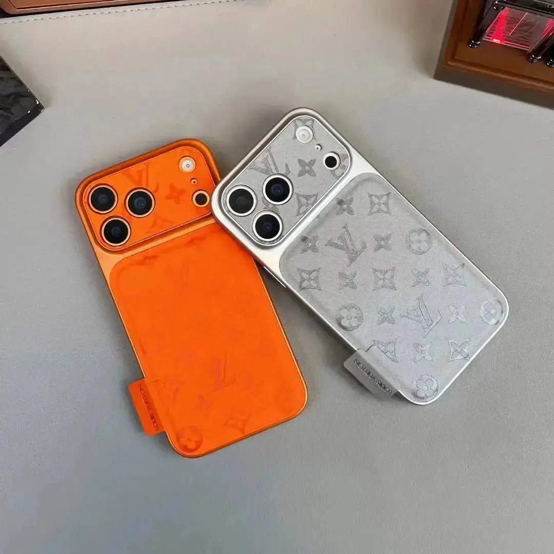 LV Orange Embossed Monogram Wallet Case - Image 3