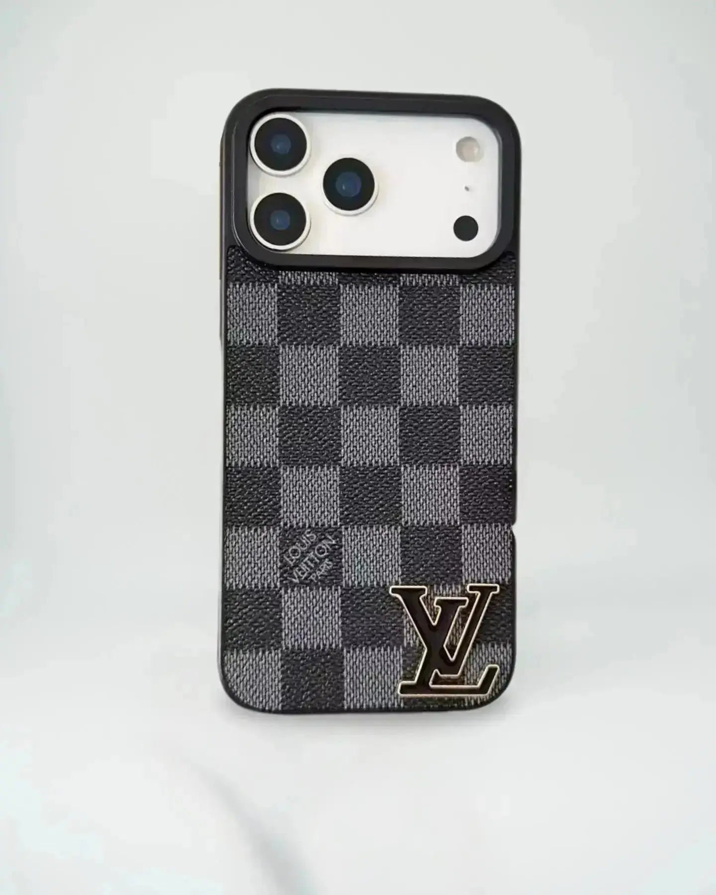 LV Damier Ebene Canvas Logo Phone Case - Image 7