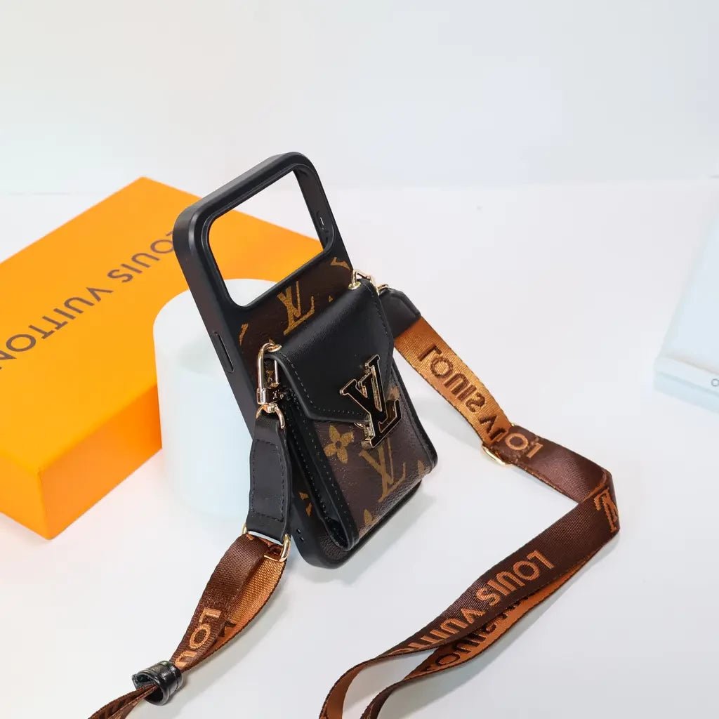 LV Monogram Eclipse Crossbody Card Holder Case - Image 6