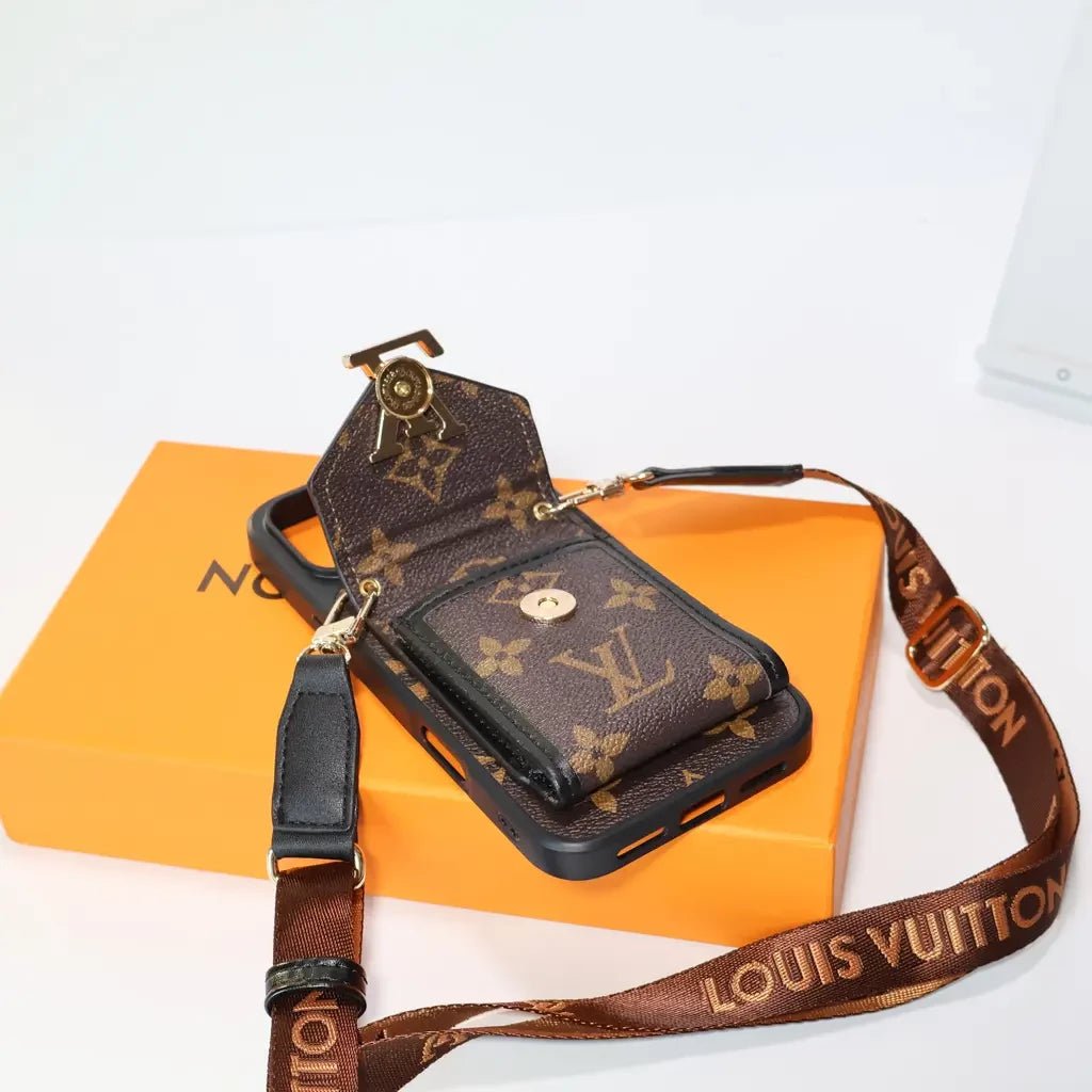 LV Monogram Eclipse Crossbody Card Holder Case - Image 3