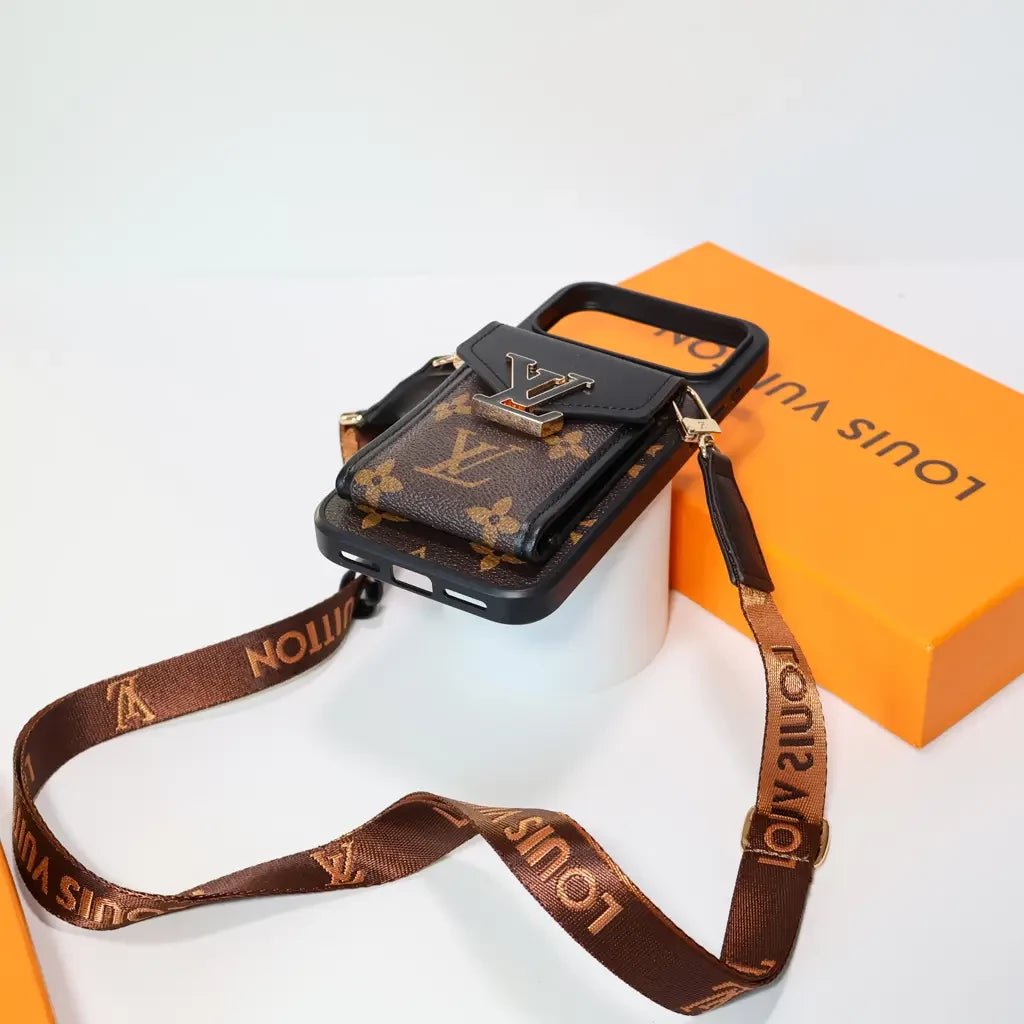 LV Monogram Eclipse Crossbody Card Holder Case - Image 7