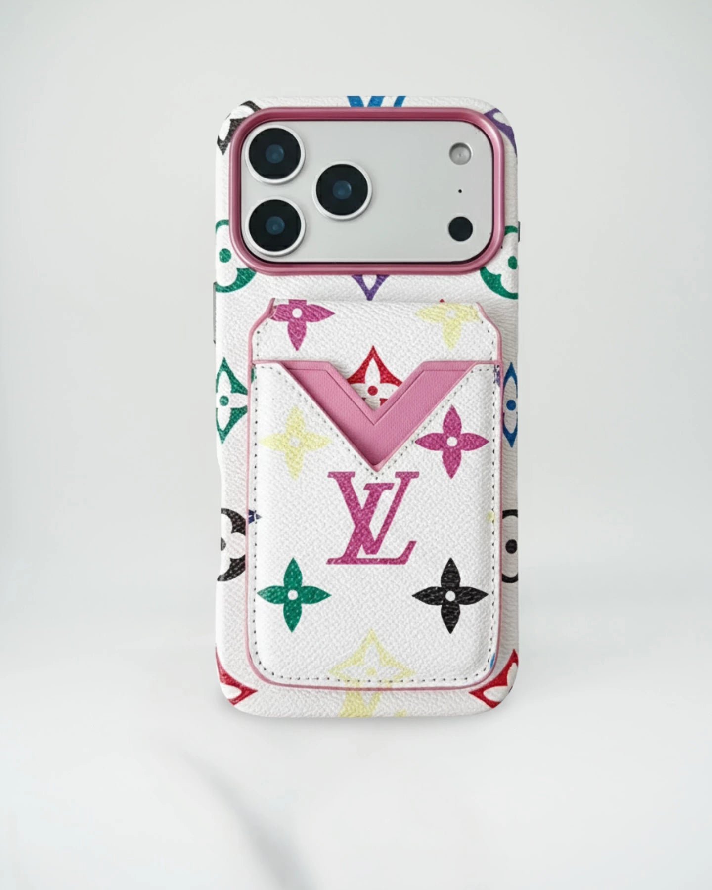 LV Multicolor Monogram Card Holder Case