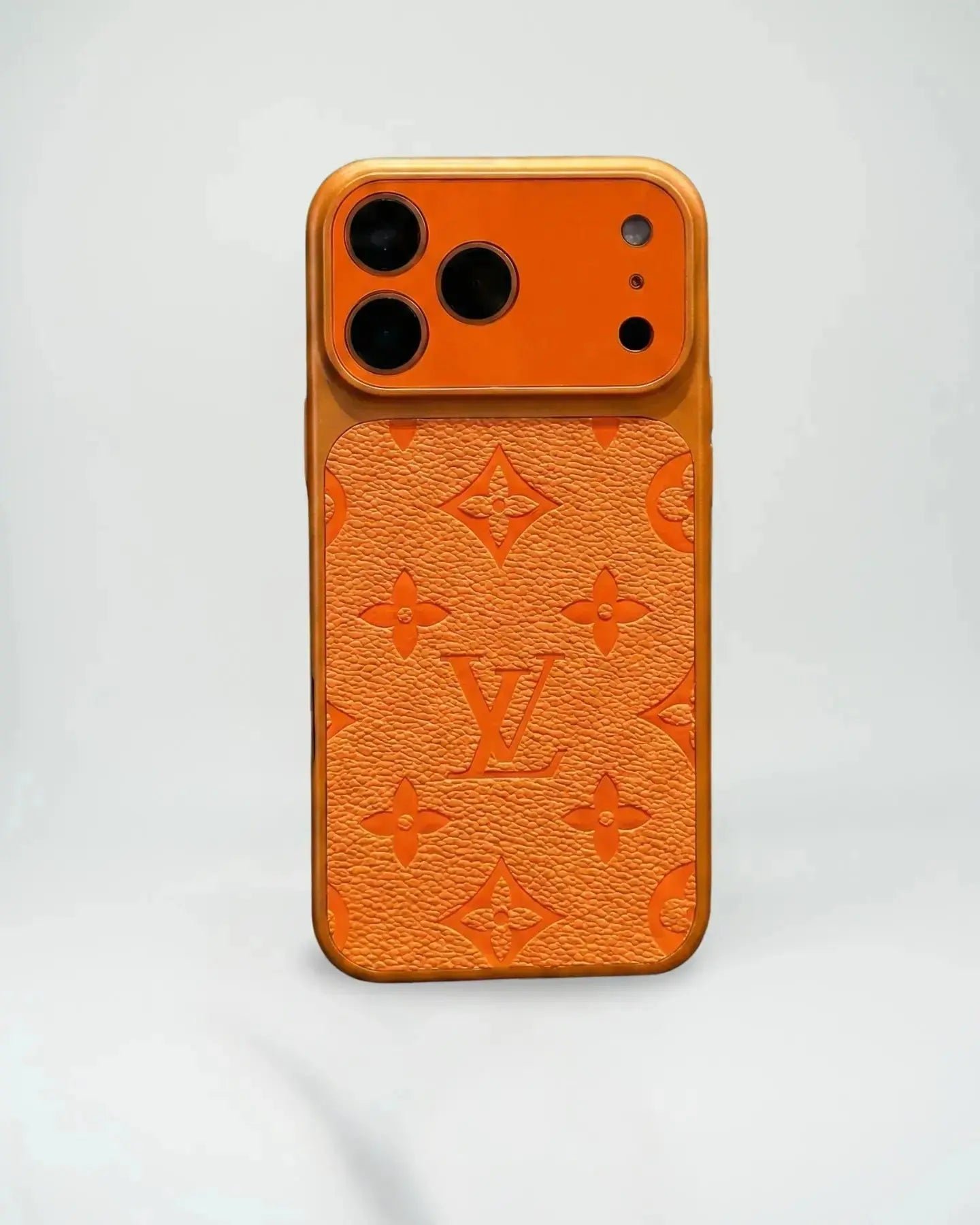 LV Orange Embossed Monogram Phone Case