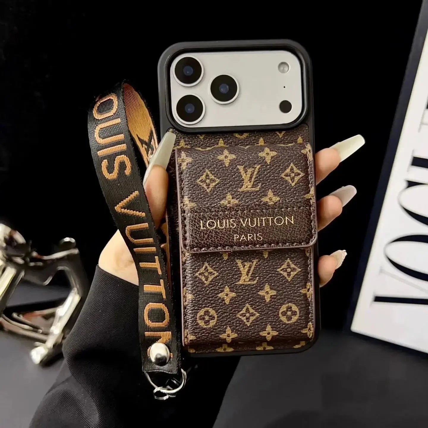Alternative view of  LV Monogram Wrist Strap Card Holder Case