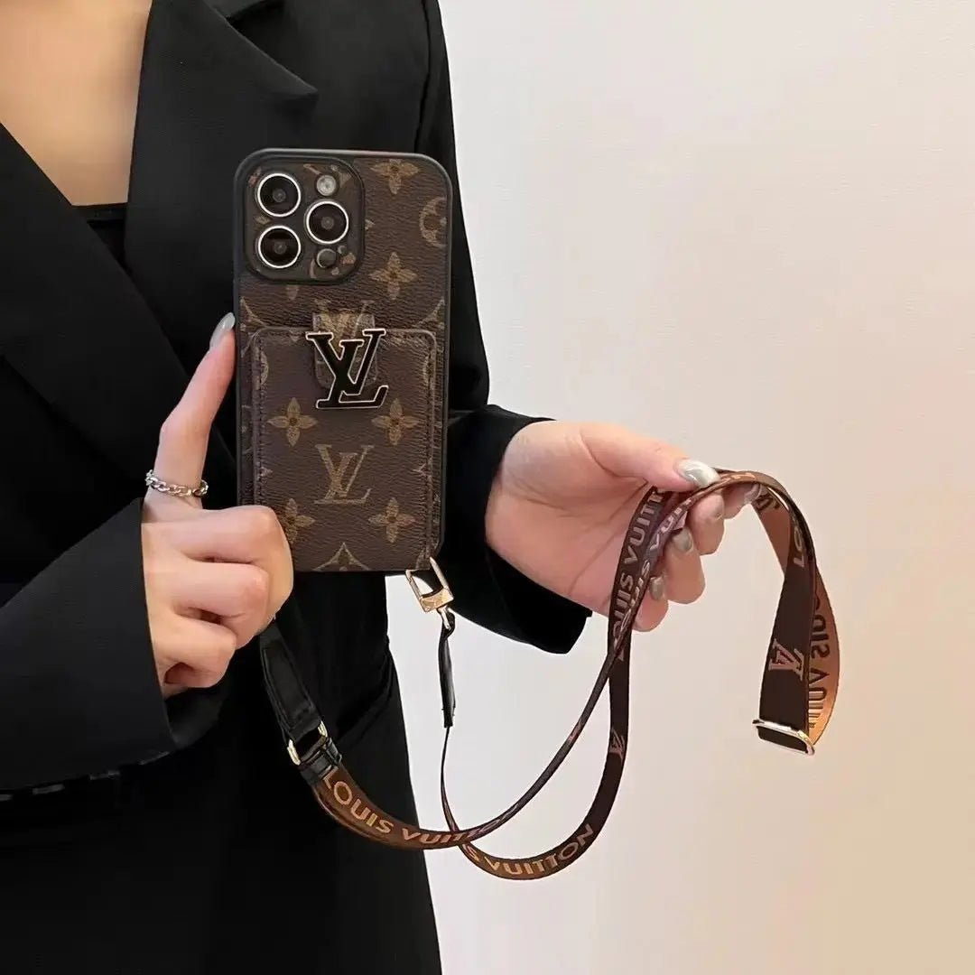 LV Monogram Eclipse Crossbody Card Holder Case - Image 5