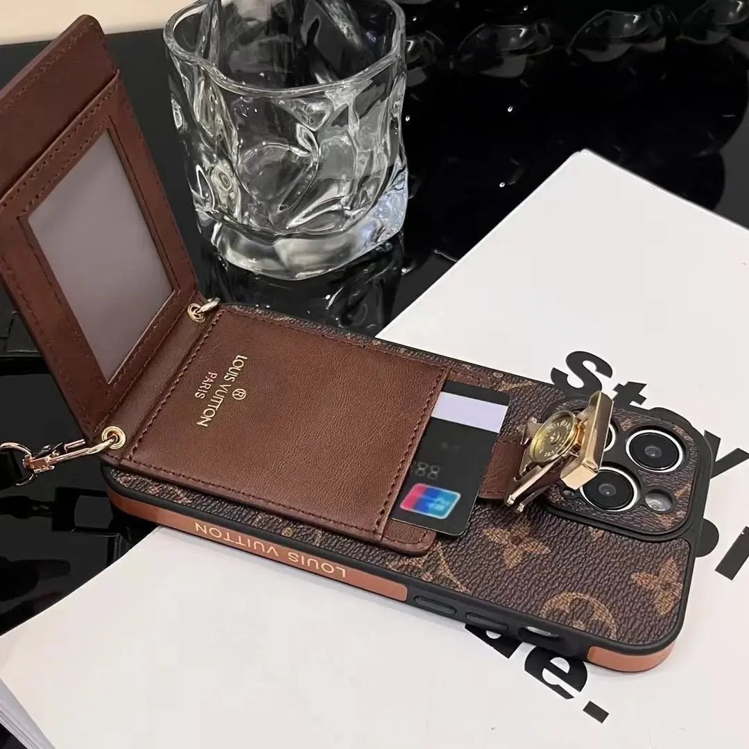 LV Monogram Eclipse Crossbody Card Holder Case - Image 7