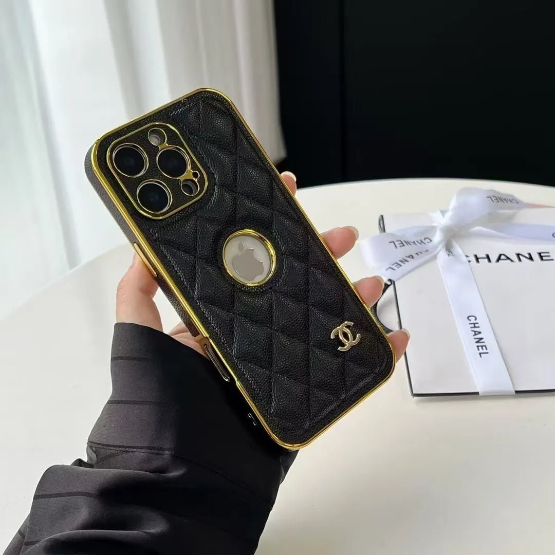 Chanel Metallic Quilted Phone Case - Image 8