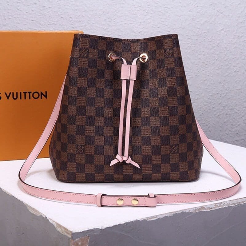 Louis Vuitton Noe MM Pink Damier Bucket - Image 3