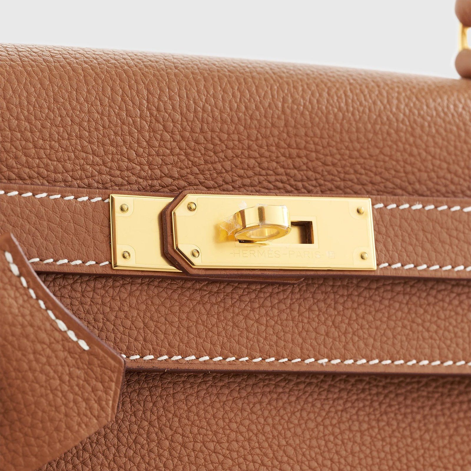 Hermès Kelly28 Retourne Togo Gold - Image 6