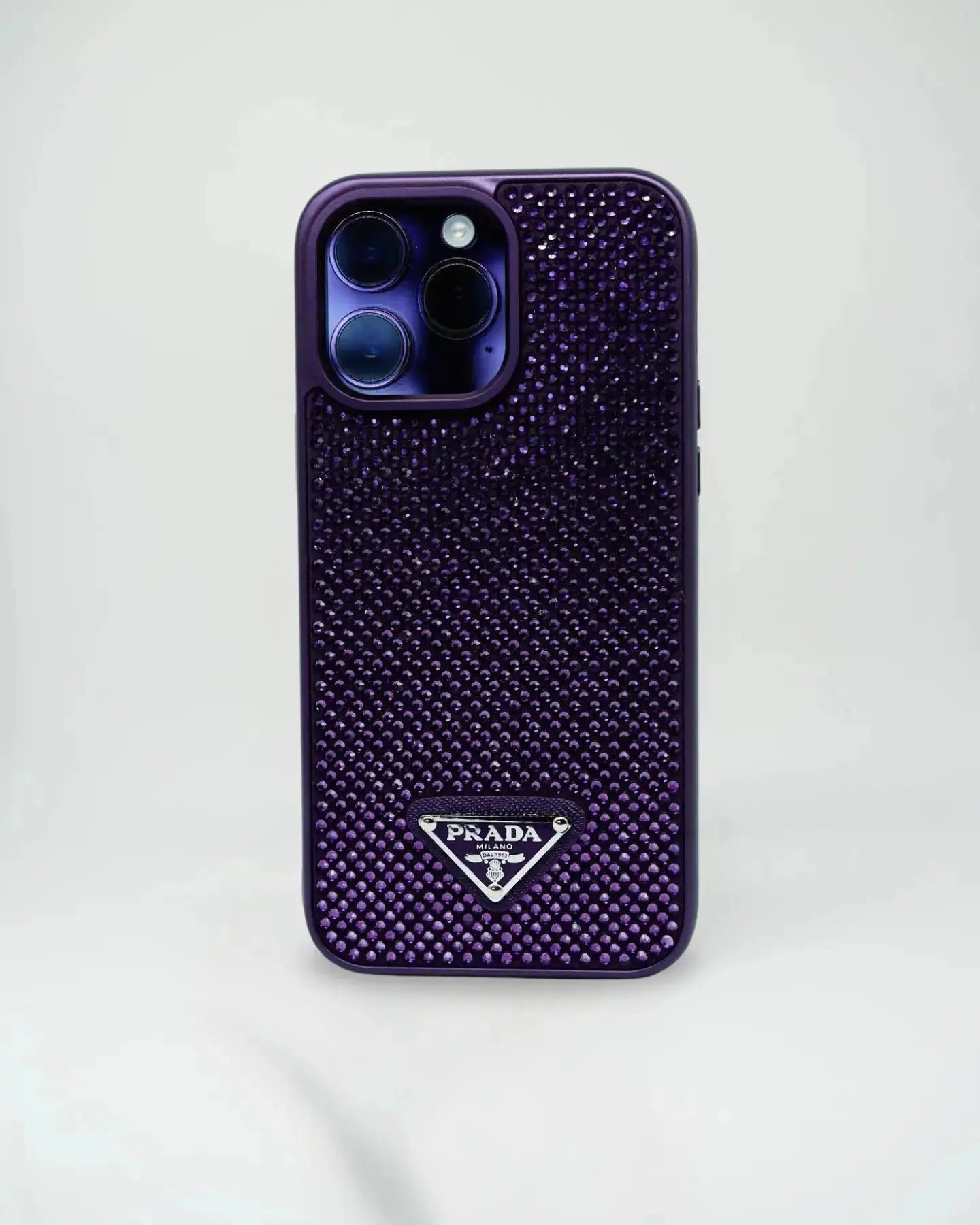 Prada Orange Full Rhinestone Case - Image 8