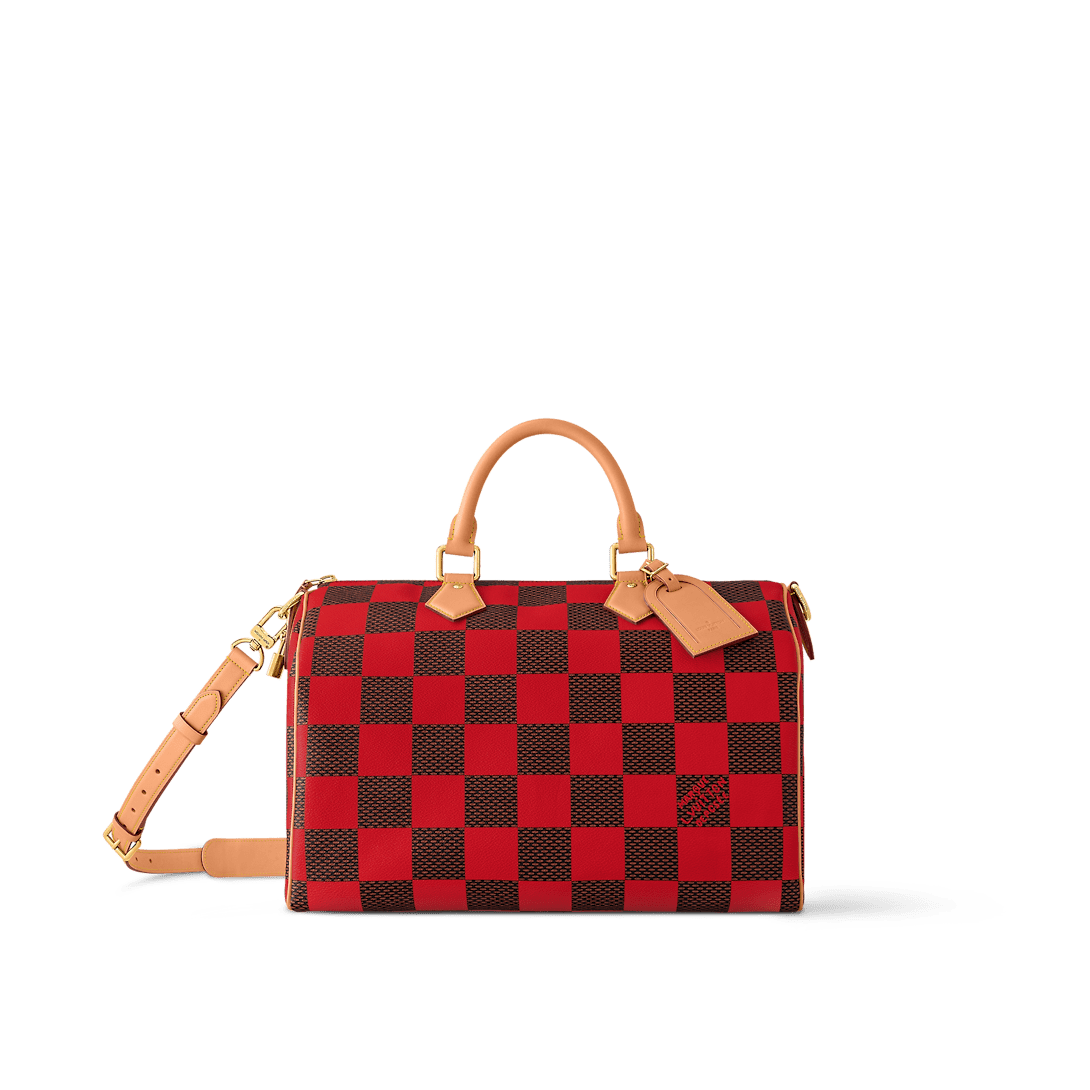 Louis Vuitton Speedy40 Bold Red Damier Pop Canvas