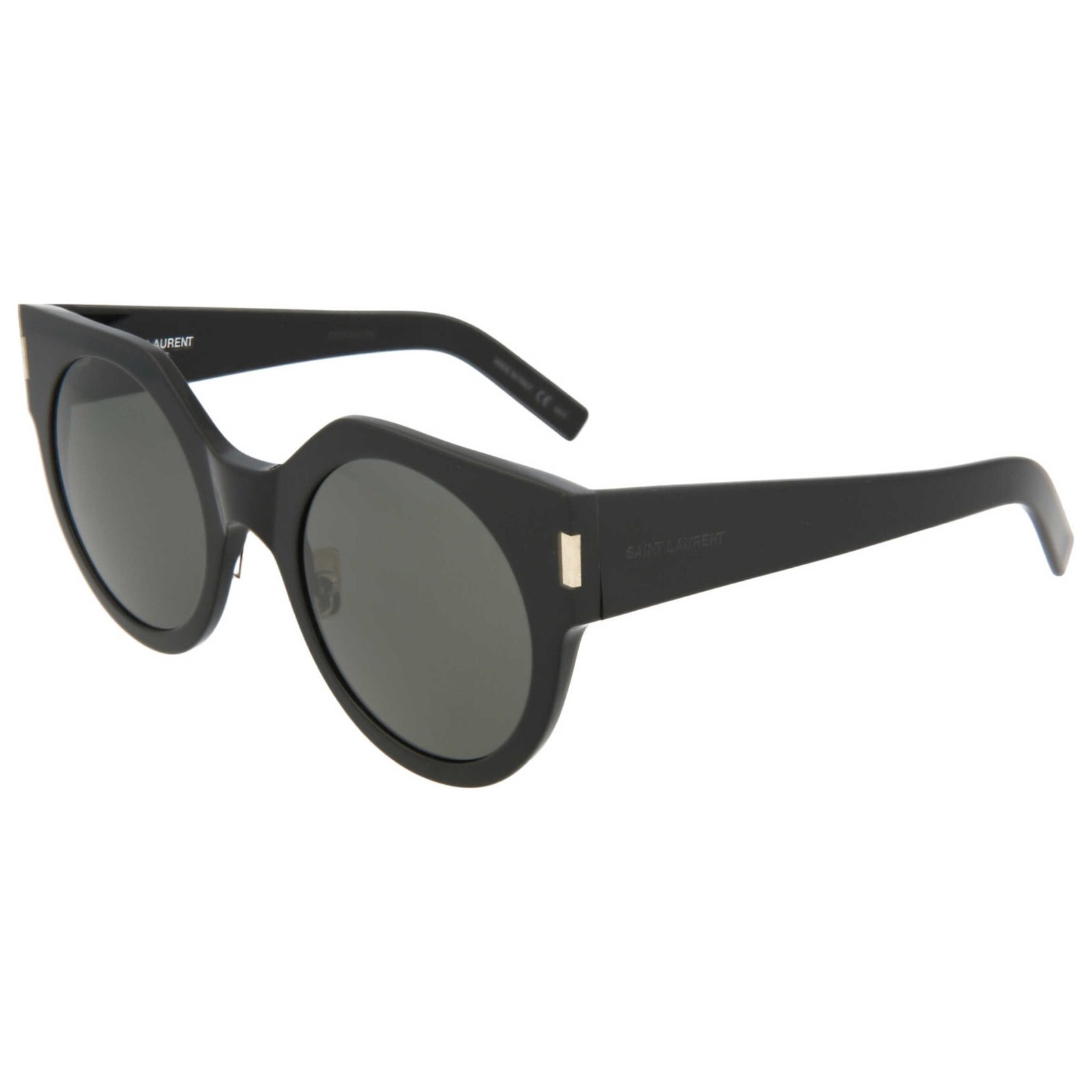 YSL Black Round Sunglasses