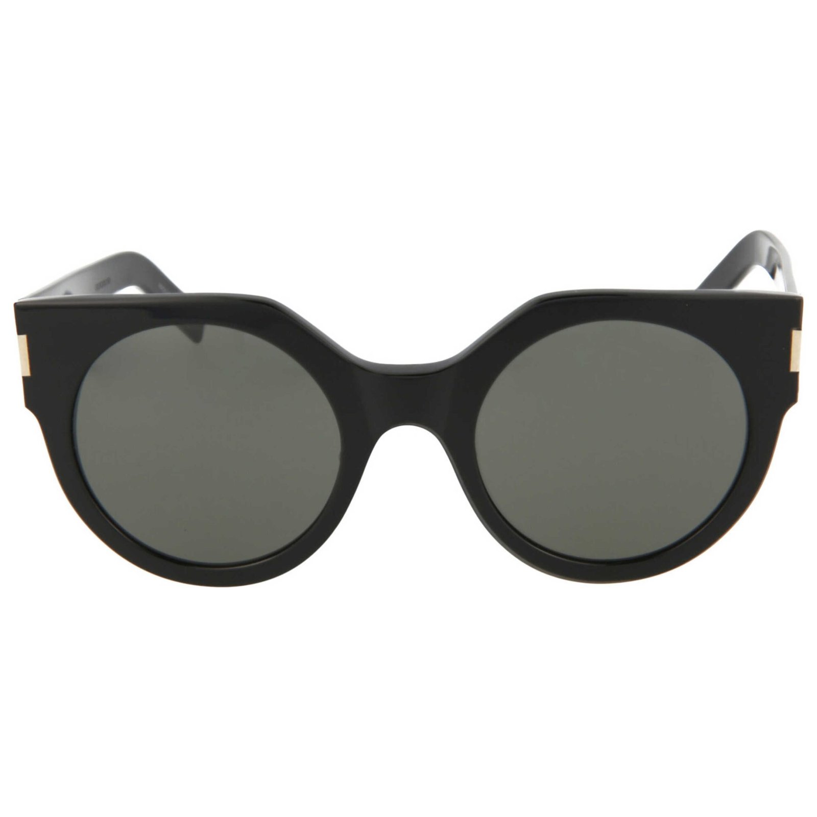YSL Black Round Sunglasses - Image 3