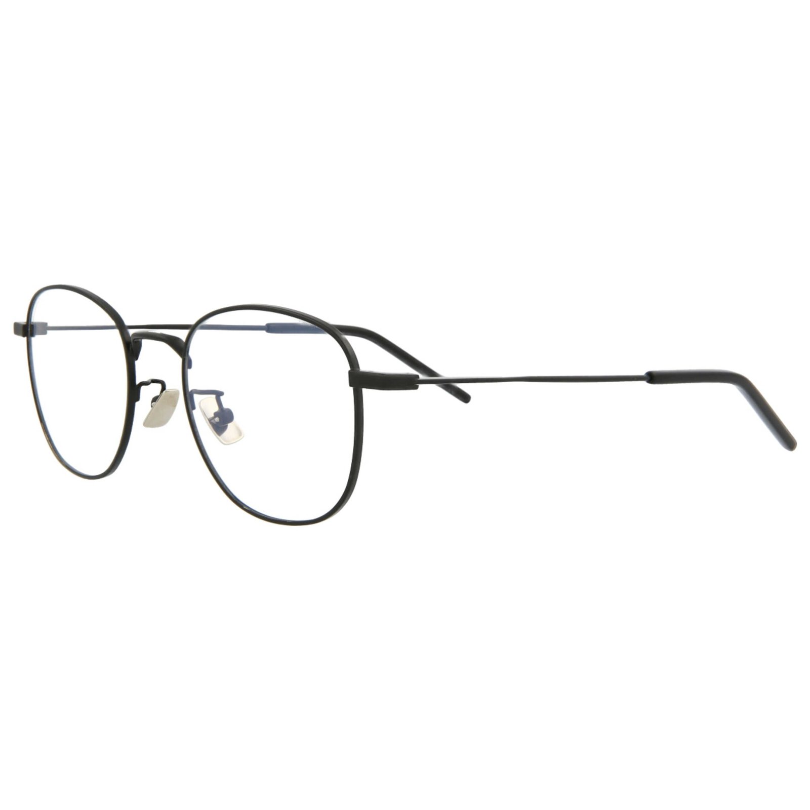 YSL Black Metal Round Eyeglasses