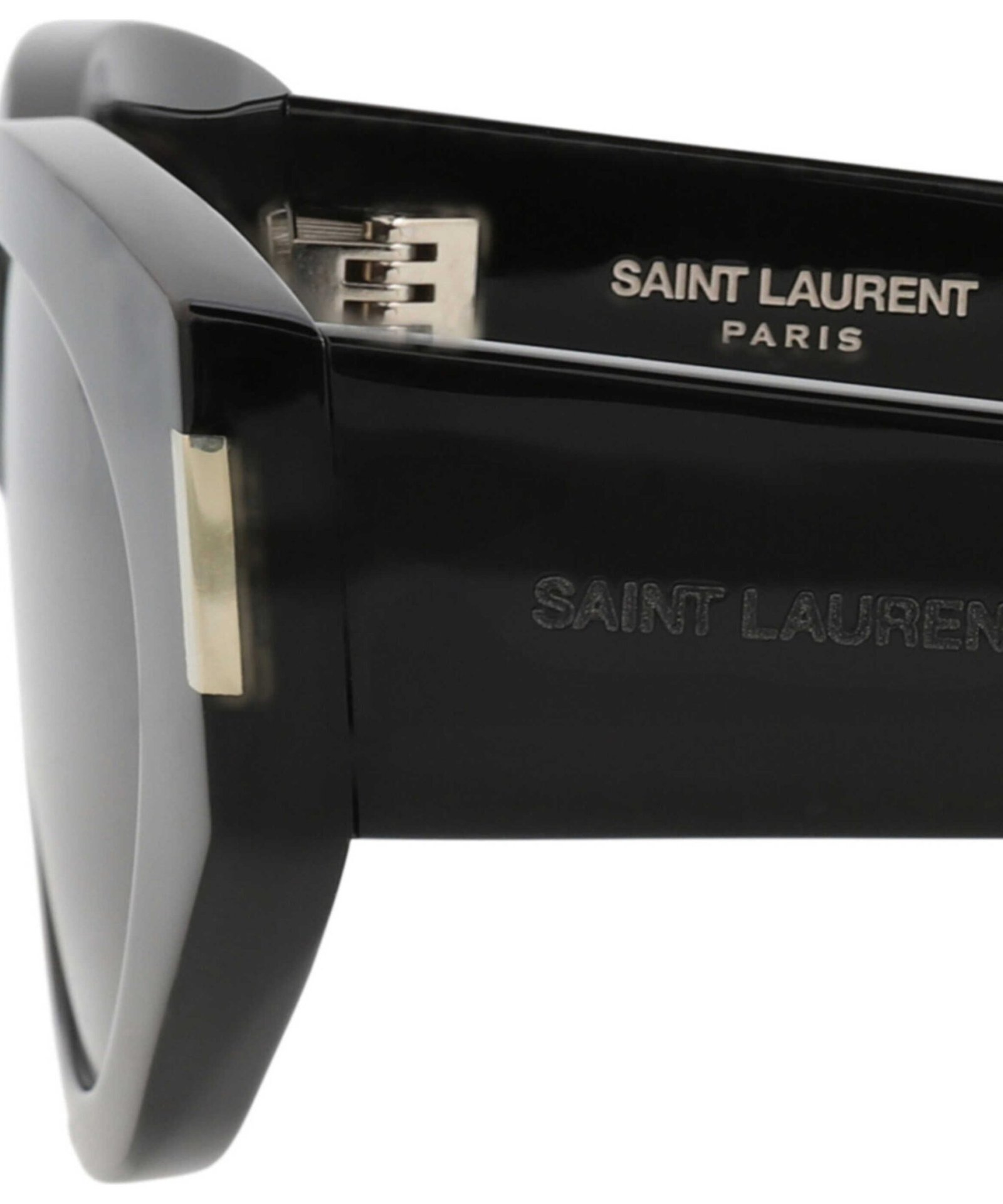 Alternative view of YSL Black Bold Oval Sunglasses