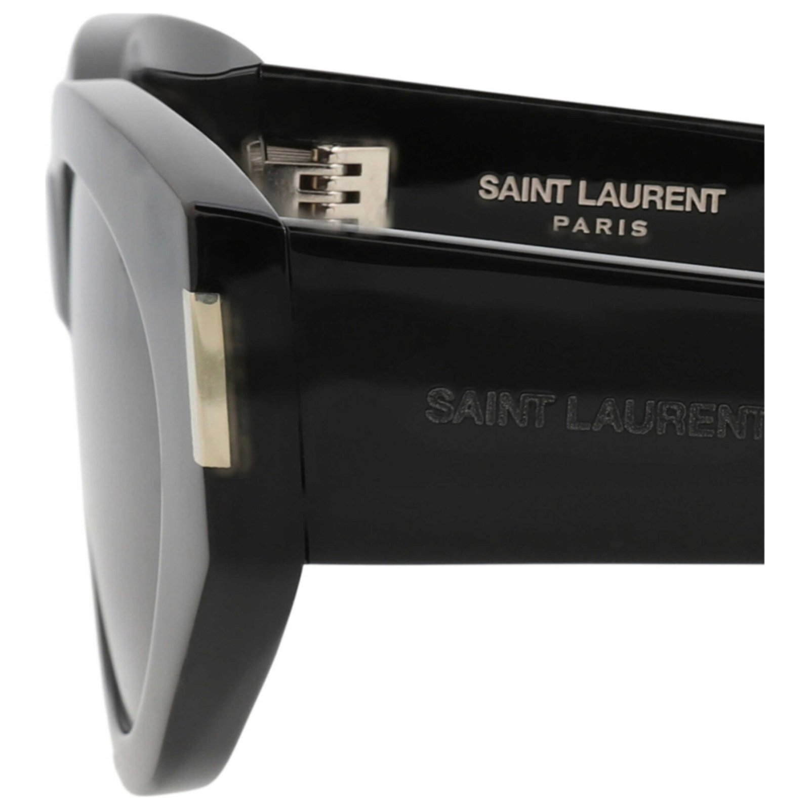 YSL Black Bold Oval Sunglasses - Image 2
