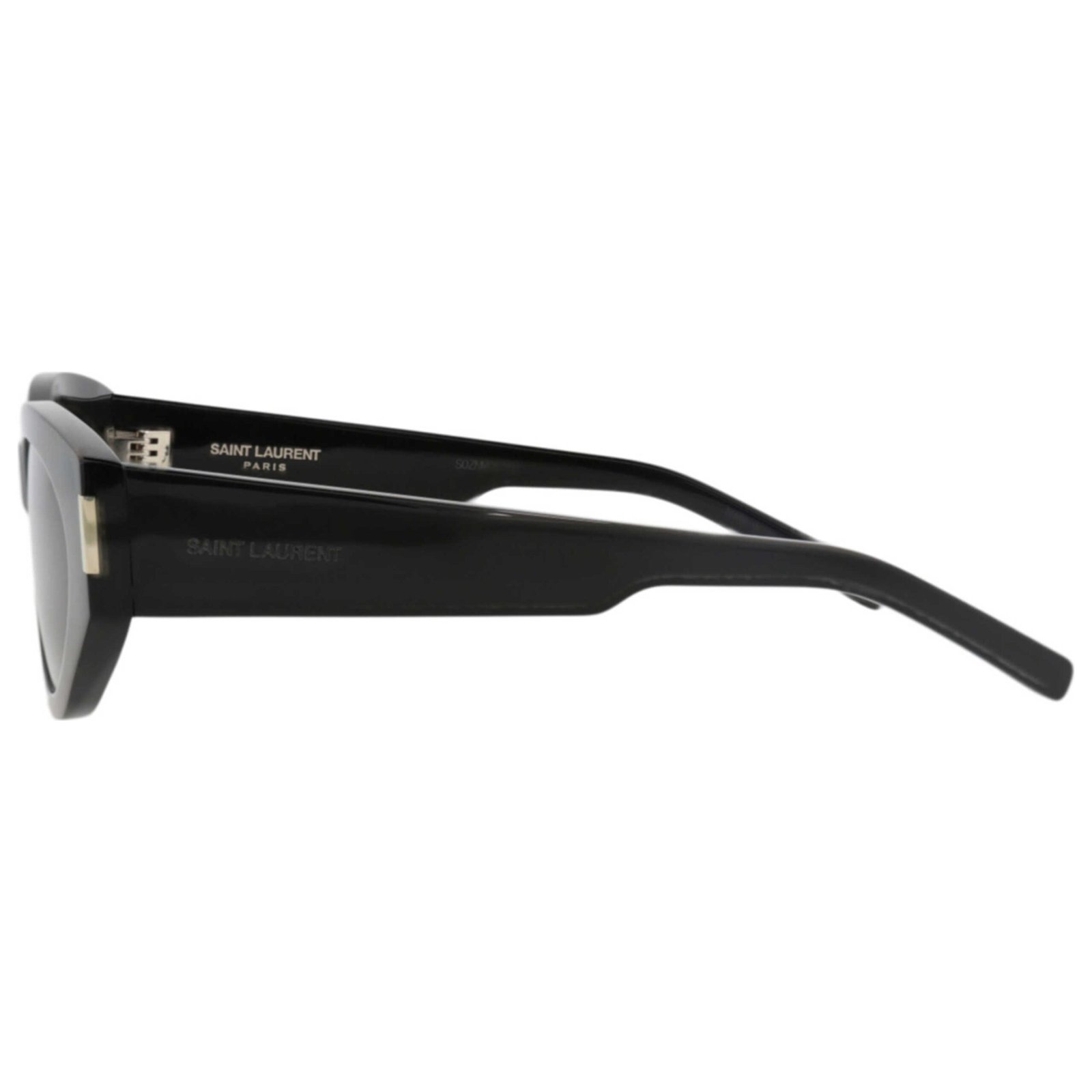 YSL Black Bold Oval Sunglasses - Image 3