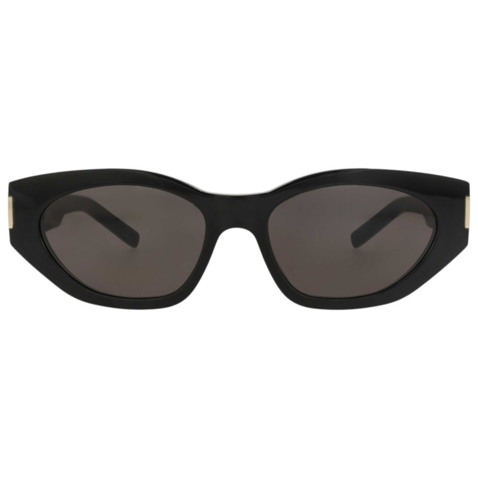 YSL Black Bold Oval Sunglasses - Image 4