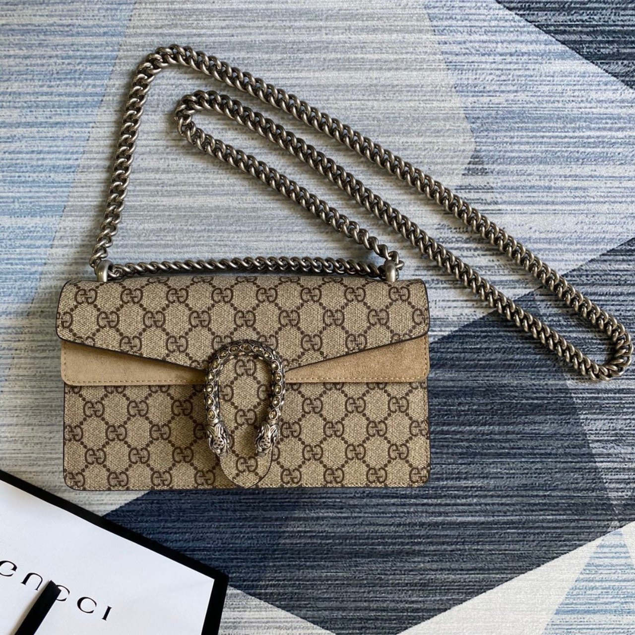 Alternative view of Gucci Dionysus Small Shoulder Bag Beige And Ebony 25Cm 499623 92TJN 8660