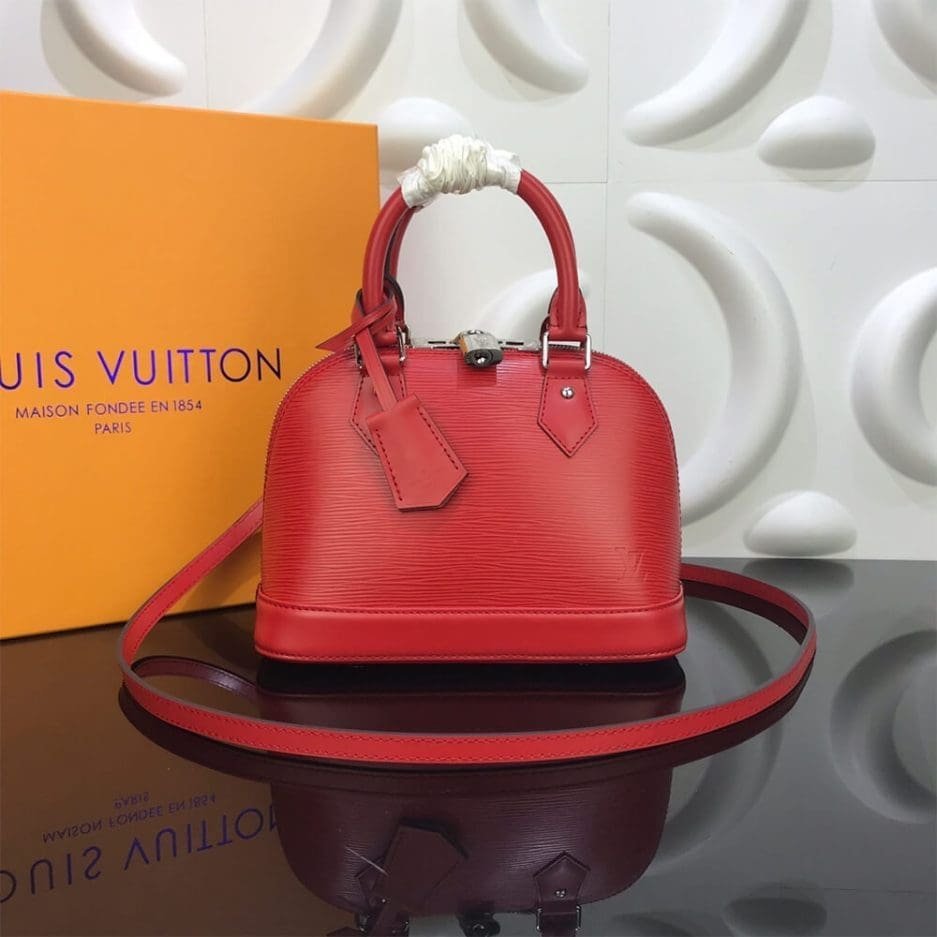 Louis Vuitton Neo Alma BB Red Epi Cowhide - Image 7