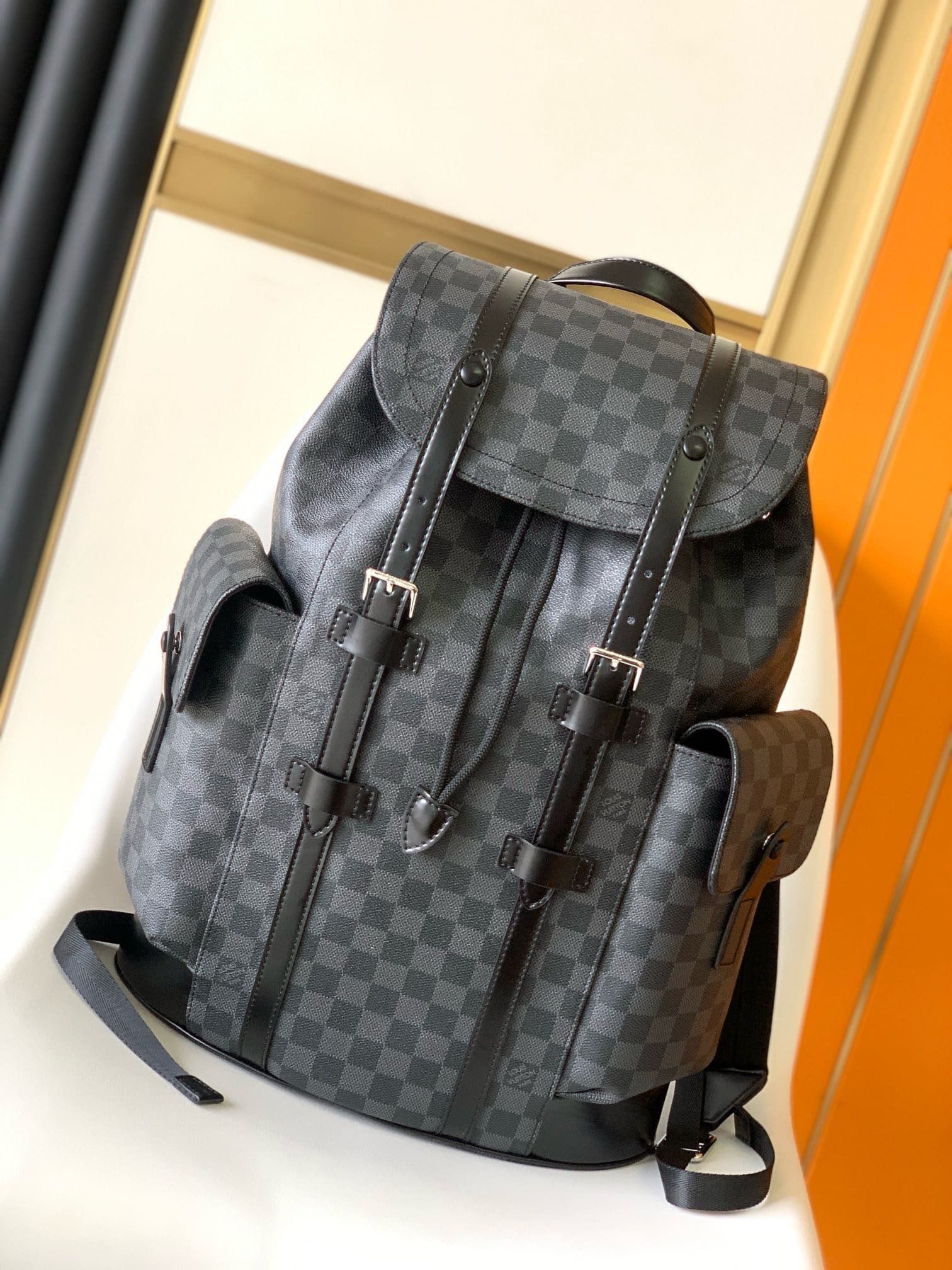 Alternative view of Louis Vuitton Christopher MM Damier