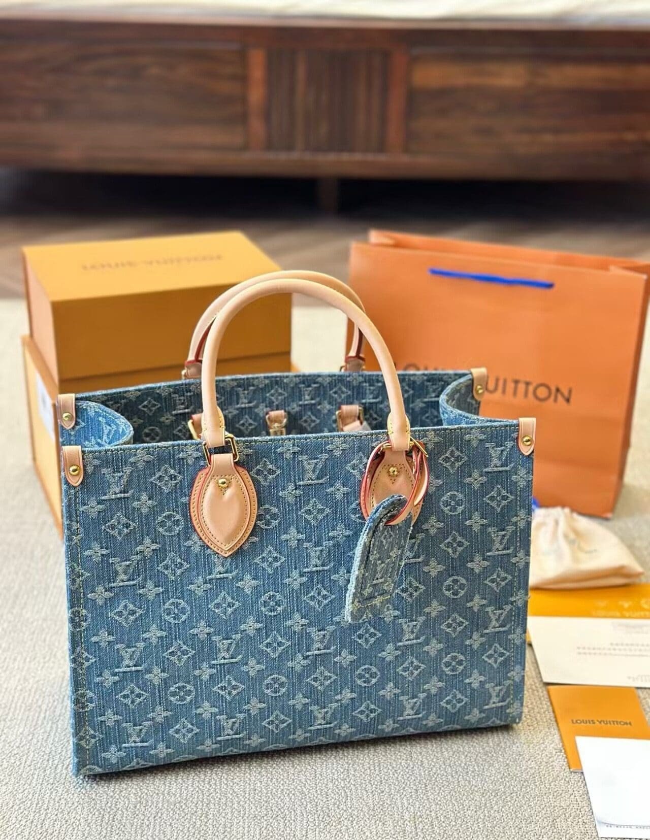 Alternative view of Louis Vuitton OnTheGo MM GOTS Denim