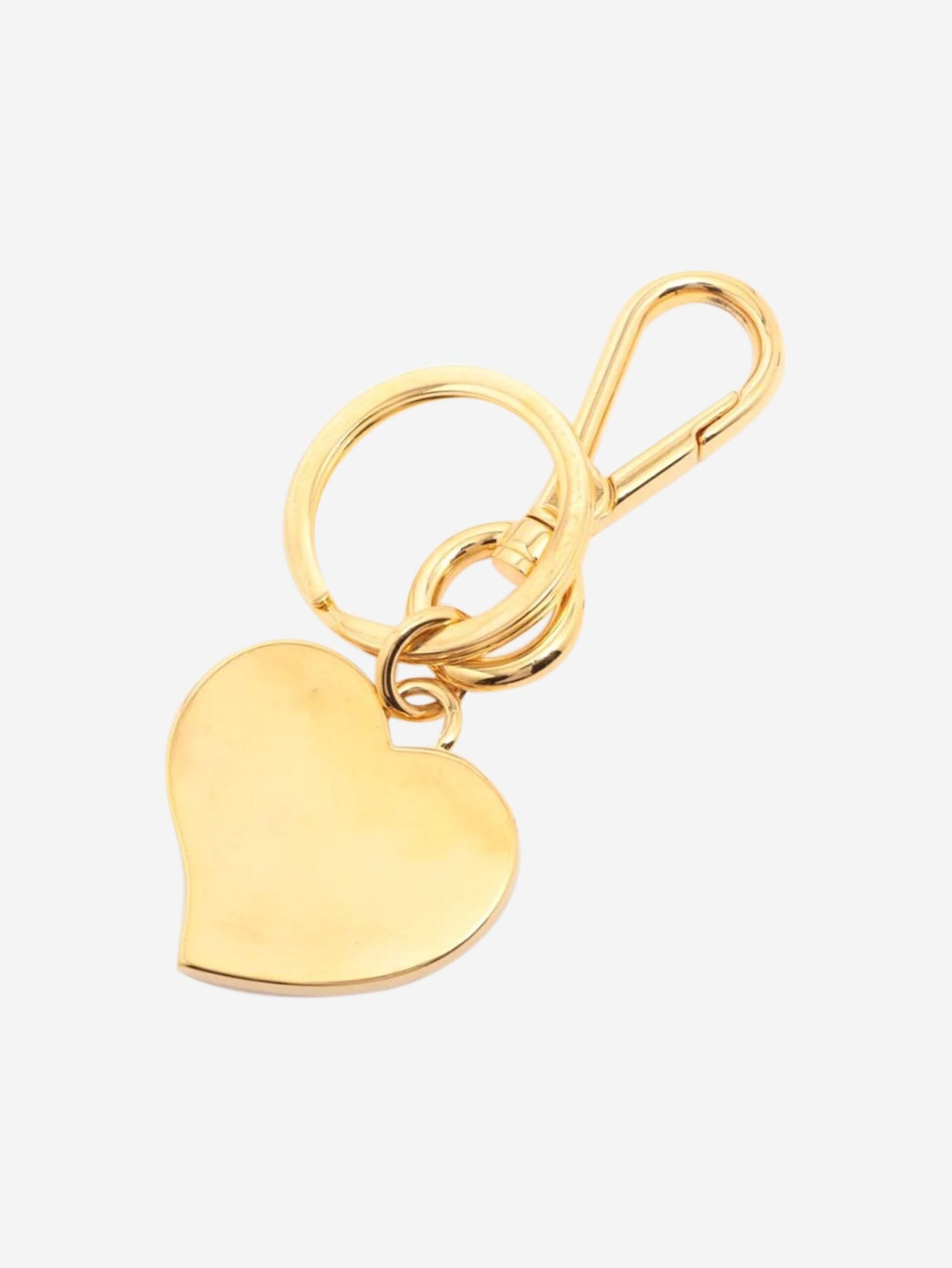 Prada Blue Heart Blue & Gold Keychain - Image 2