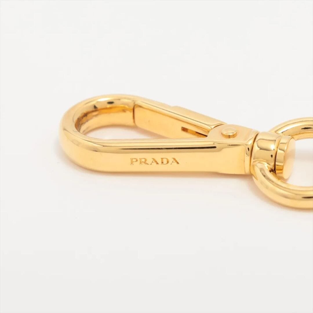 Prada Blue Heart Blue & Gold Keychain - Image 6