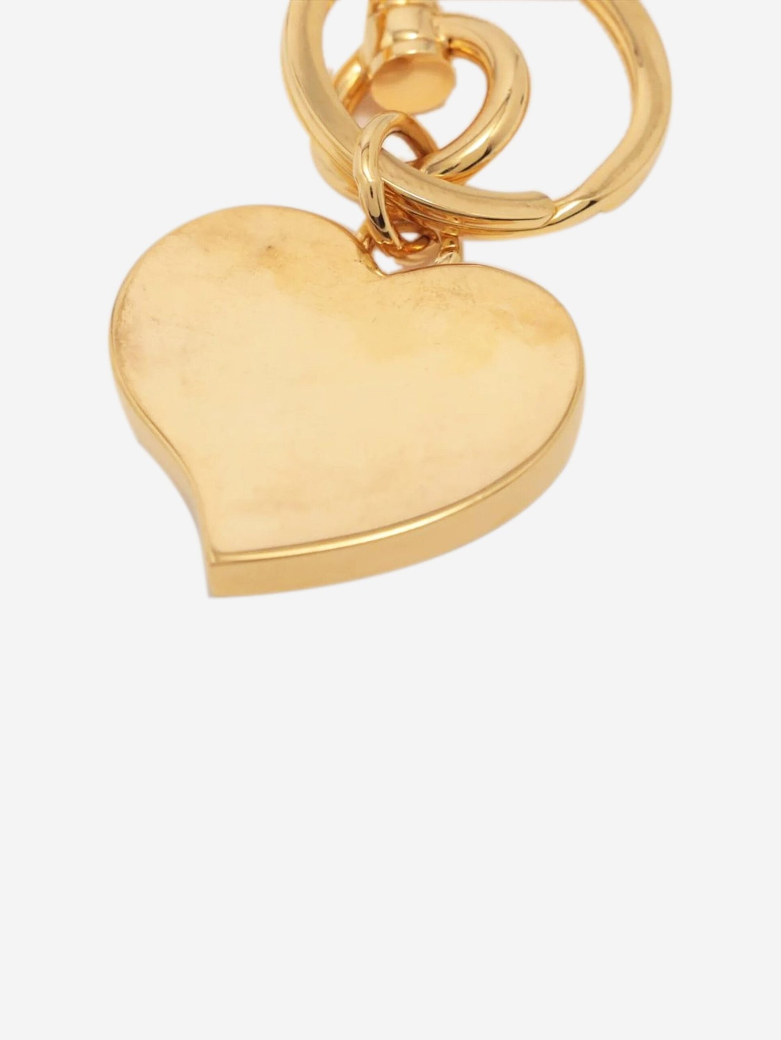 Prada Blue Heart Blue & Gold Keychain - Image 4
