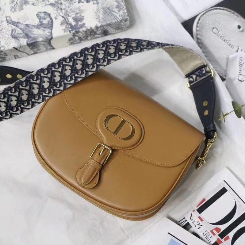 Dior Bobby Cognac Calfskin Saddle Bag