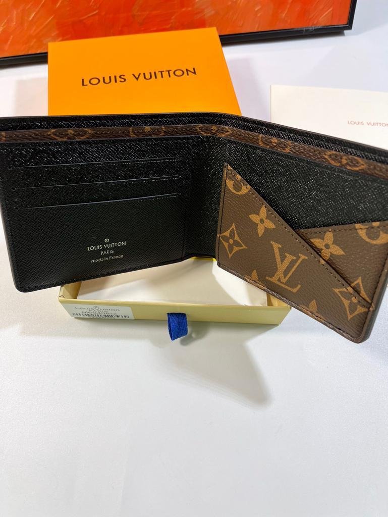Alternative view of Louis Vuitton Multiple Wallet Monogram Macassar Black For Men, Men's Wallet 12cm LV M69408 - TEMAFES