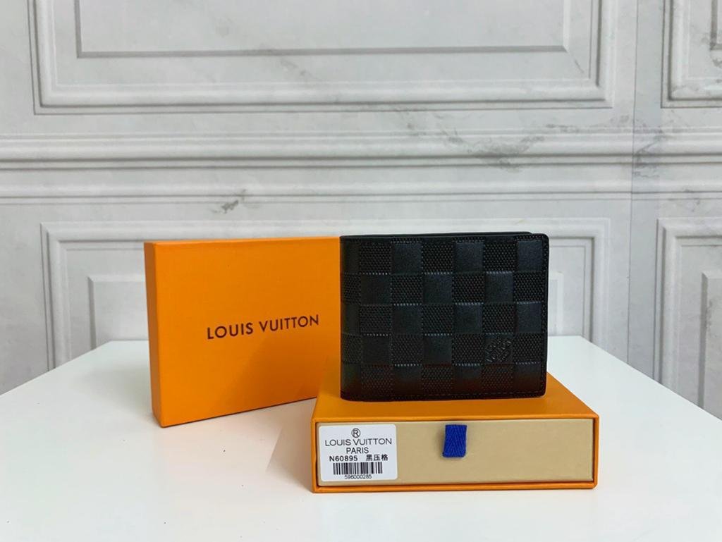 Louis Vuitton Multiple Wallet Damier Graphite For Men, Men's Wallet 4.5in/11.5cm LV - TEMAFES