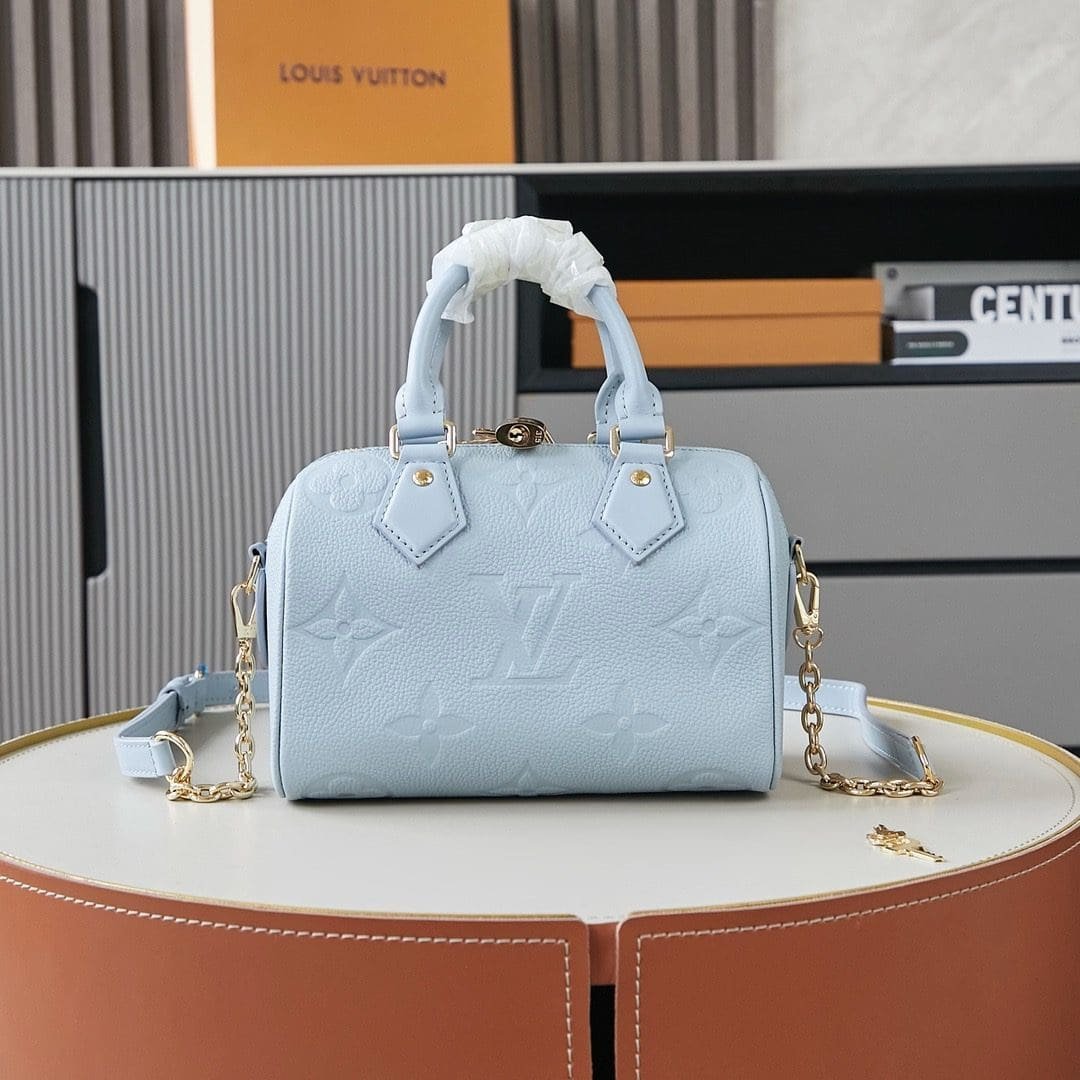 Louis Vuitton Speedy 20 Blue Hour Cowhide - Image 4