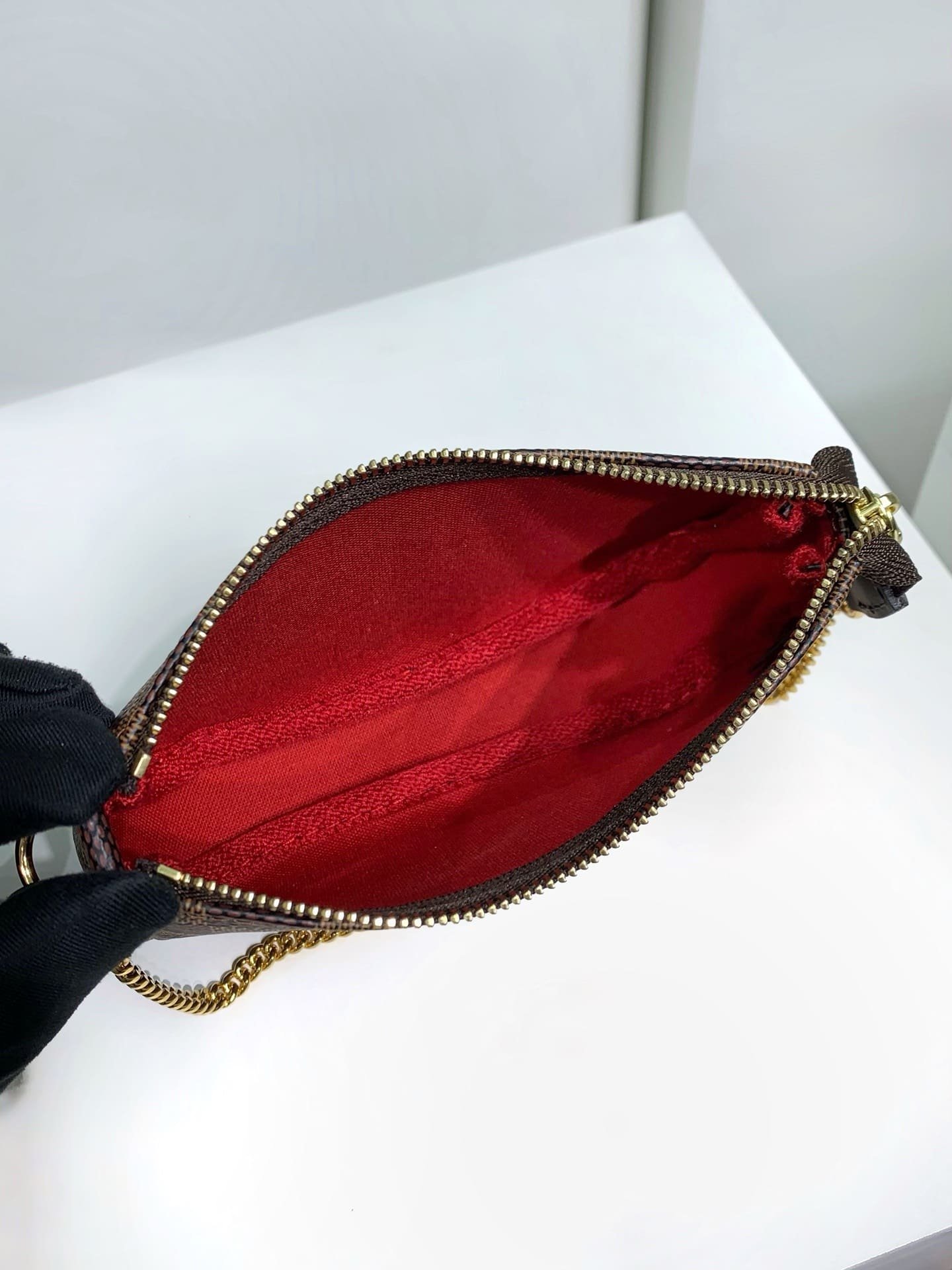 Louis Vuitton Mini Pochette Ebene Canvas - Image 9