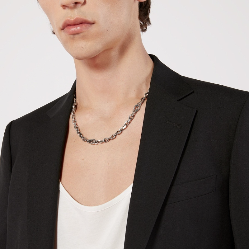 X739 Men's and women's titanium steel necklace jewelry - Image 3