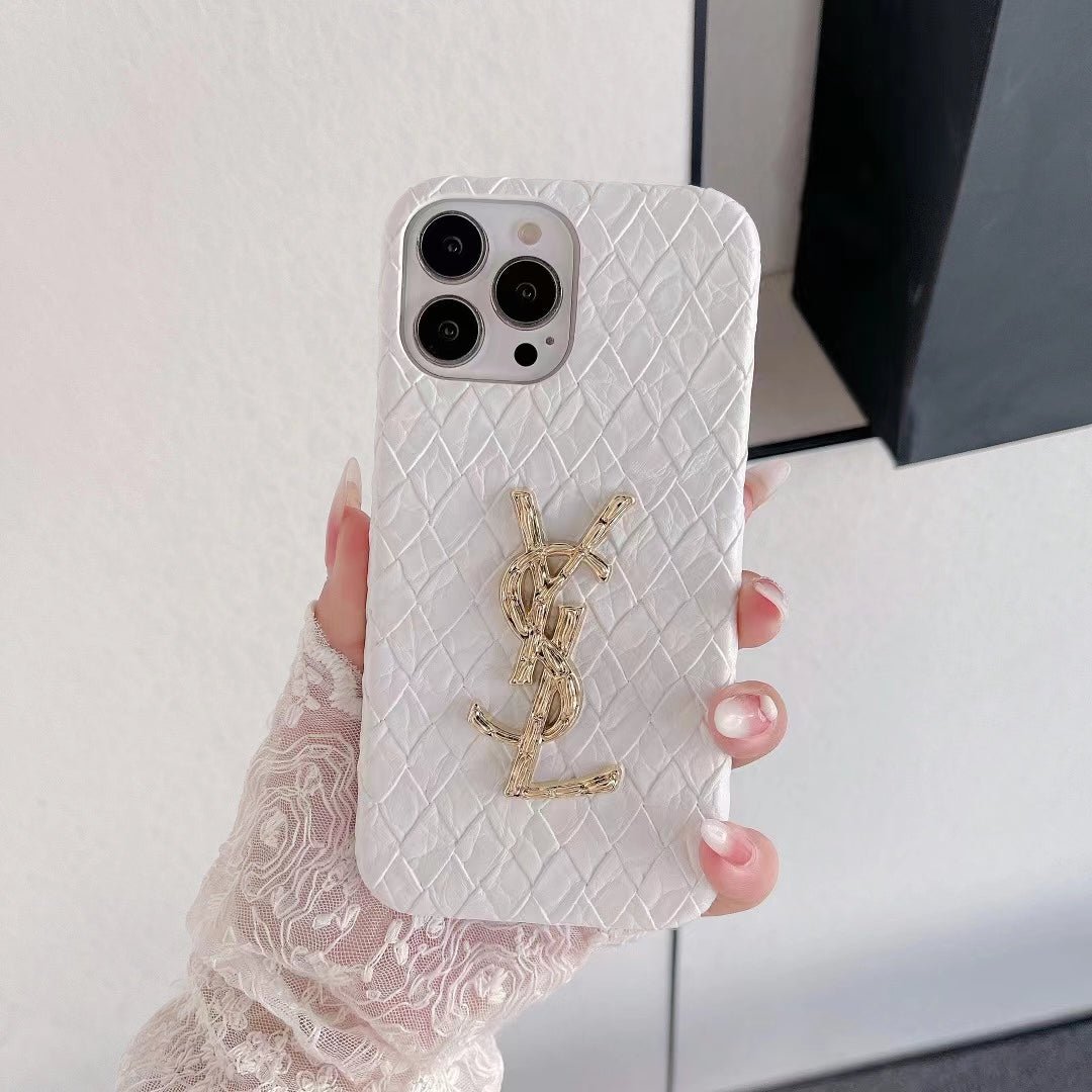 YSL Diamond Quilted Pattern iPhone Case (Multi-Color) - Image 6