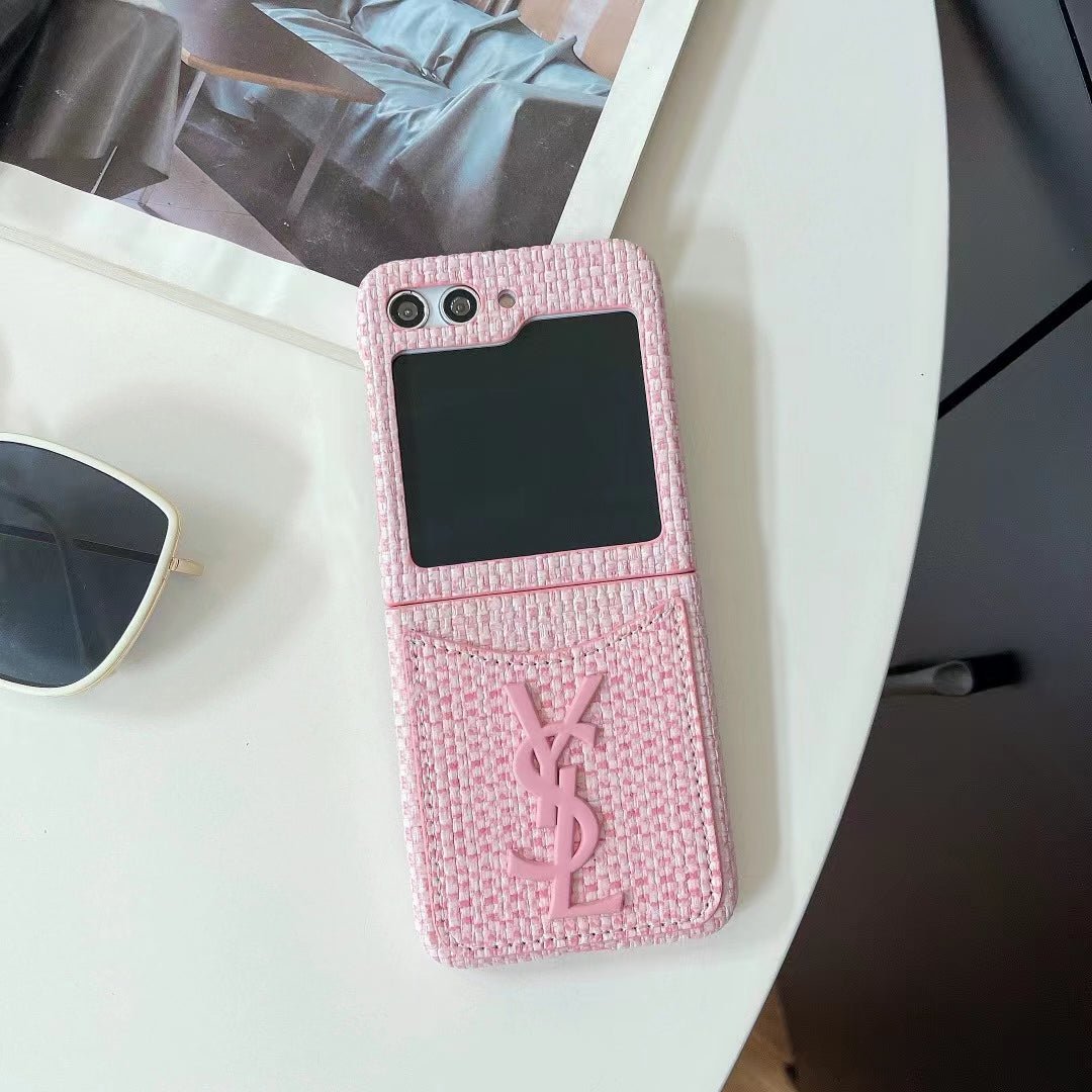 YSL Tweed Folding Phone Case (Multi-Color) - Image 11