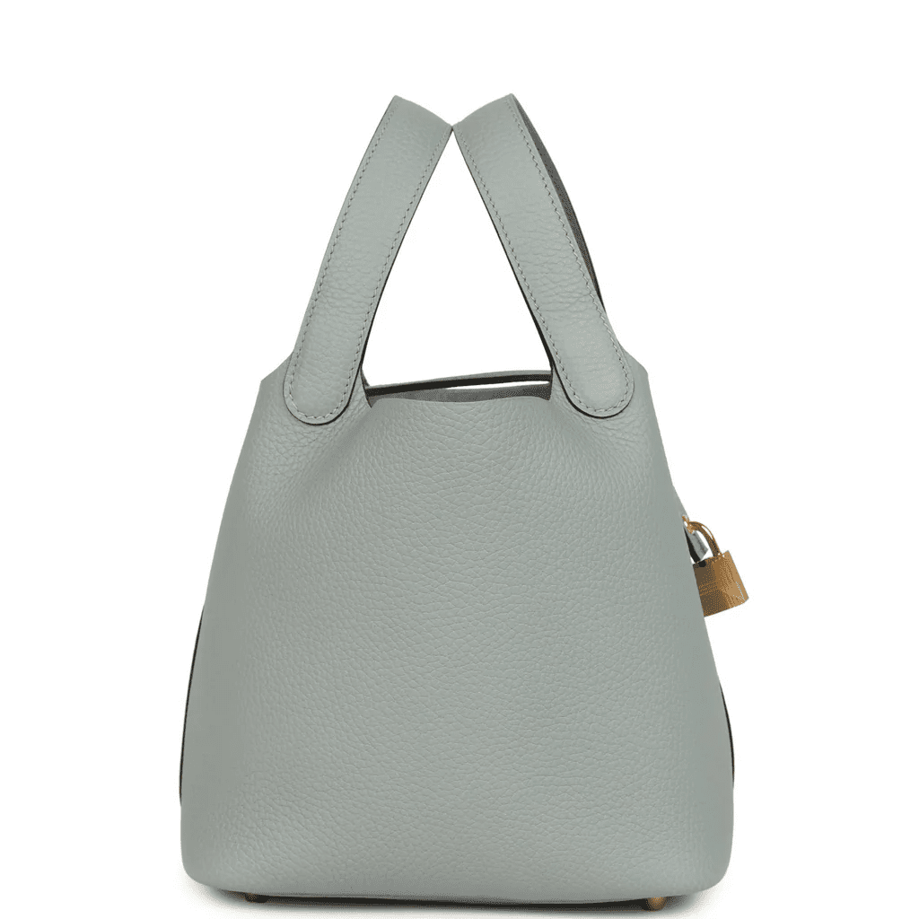 Hermès Picotin 18 Clemence Gris Pantin GHW - Image 4