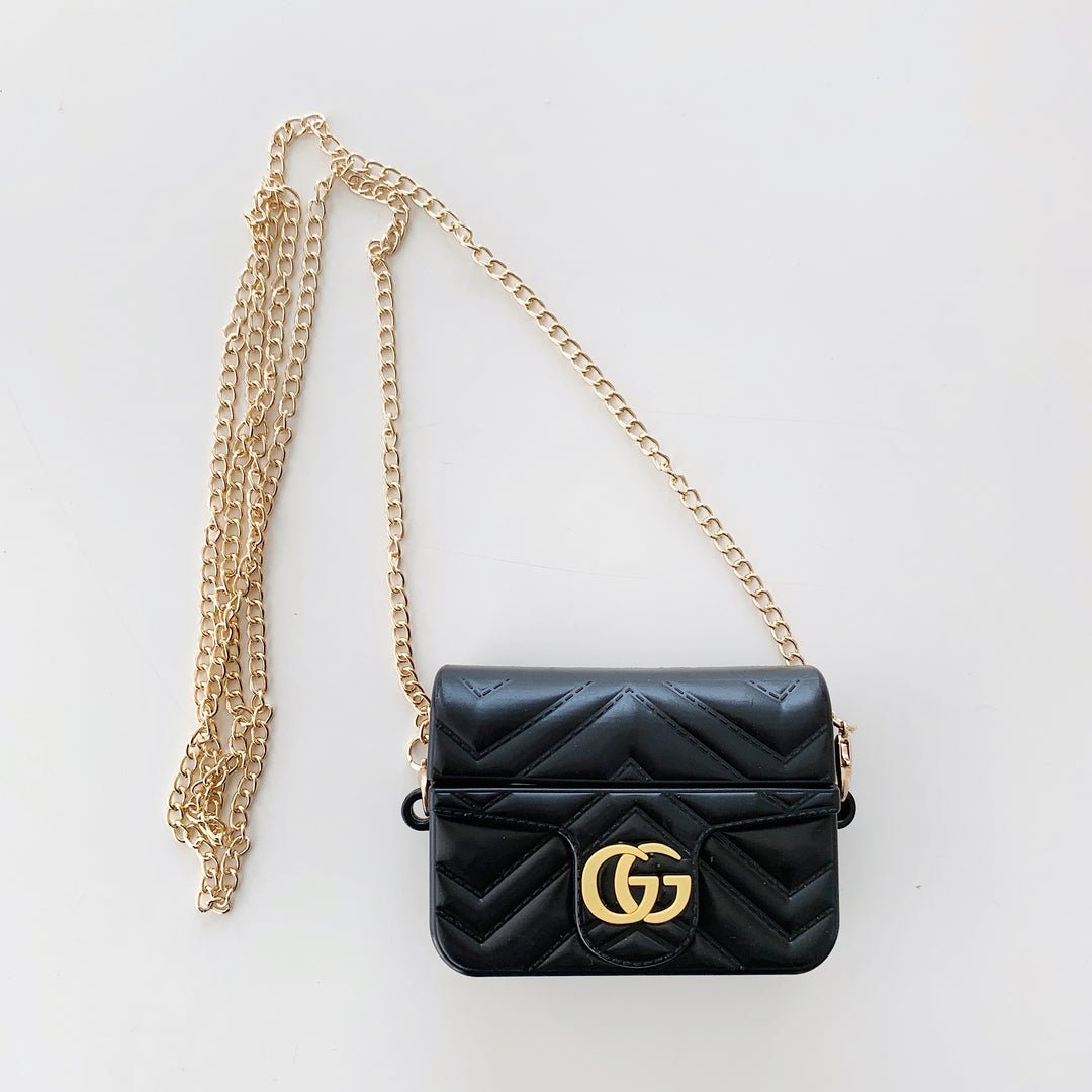 Gucci G Quilted Leather Earbud Case - Image 10