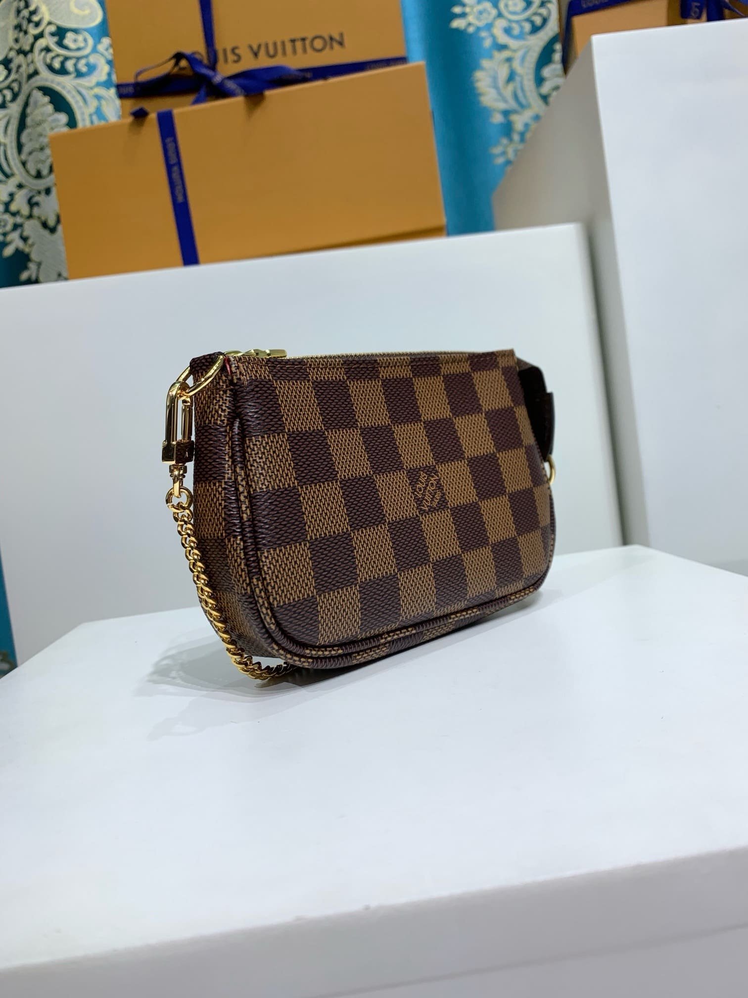 Louis Vuitton Mini Pochette Ebene Canvas - Image 3