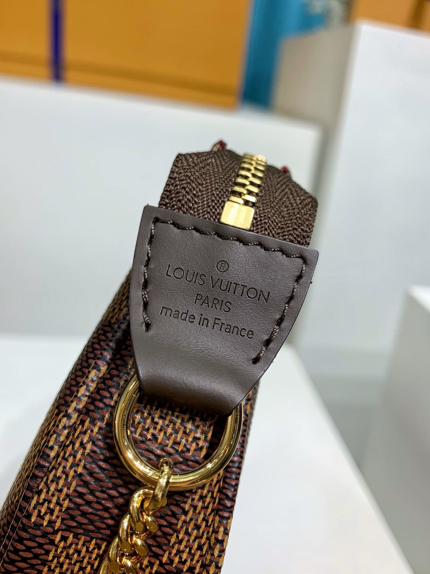 Louis Vuitton Mini Pochette Ebene Canvas - Image 6