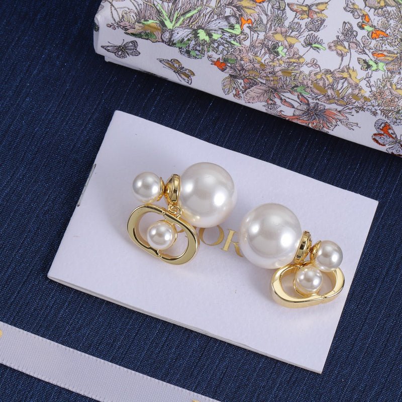 Alternative view of Dior Multicolor Pearl  Earrings