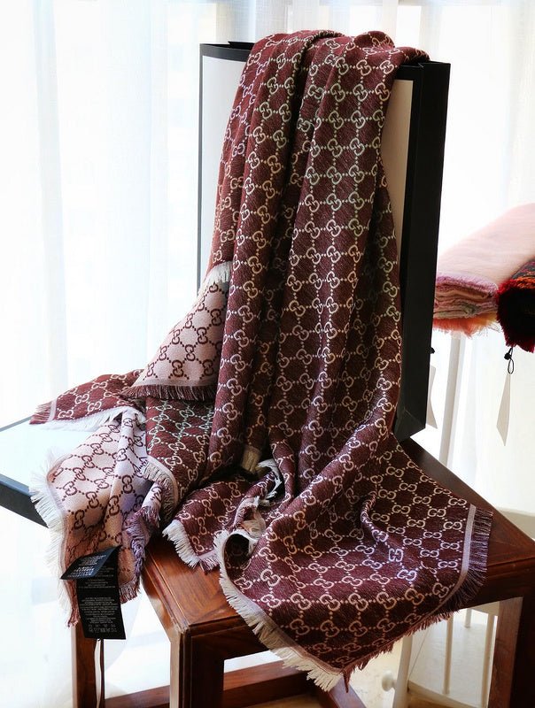 GSC21 Scarf 140-140CM 31% rayon, 28% cotton, 23% wool, 10% silk, 8% metal fiber Can choose Box - Image 29