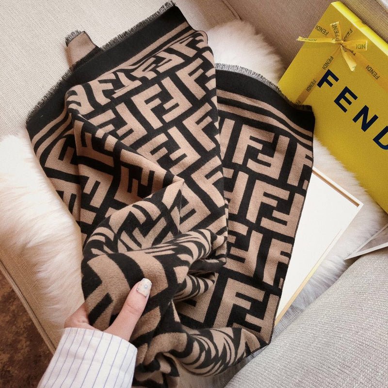 Alternative view of Fendi Wool Blend FF Monogram Scarf