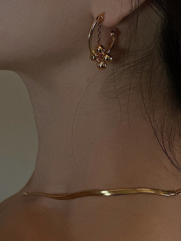 LV Flower Charm Earrings - Image 4