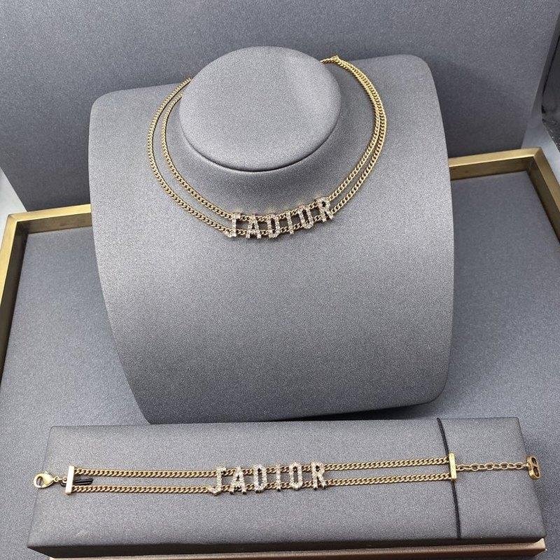 Dior Irregular Link Metal Bracelet